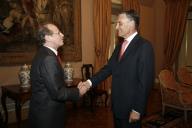 Audiência concedida pelo Presidente da República, Aníbal Cavaco Silva, ao Ministro da Justiça do Brasil, Tarso Genro, a 11 de janeiro de 2008