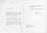 Carta do Grão-Duque do Luxemburgo, Jean, endereçada ao Presidente da República de Portugal, Ramalho Eanes, acusando e agradecendo a oferta de conjunto de placas em bronze gravadas que lhe foi entregue pessoalmente pelo Embaixador Empis Wemans bem como a mensagem pessoal.