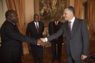 O Presidente da República, Aníbal Cavaco Silva, recebe em audiência o Primeiro-Ministro da Guiné-Bissau, Carlos Gomes Júnior, a 16 de março de 2010