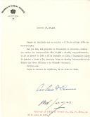 Decreto de nomeação do Engenheiro Alberto Saraiva e Sousa e do Dr. Henrique Veiga Macedo, respetivamente, para os cargos de Subsecretários de Estado das Obras Públicas e da Educação Nacional. 