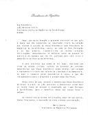 Mensagem do Presidente da República, Mário Soares, endereçada ao Presidente eleito da República da Guiné-Bissau, João Bernardo Vieira, felicitando-o pela sua eleição e louvando "o clima de grande civismo" com que decorreu o ato eleitoral que "representa o triunfo dos valores da Liberdade e da Democracia" naquele país.