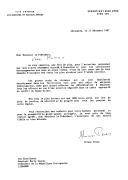 Carta do Vice Primeiro Ministro e Ministro dos Negócios Estrangeiros de Israel, Shimon Peres, dirigida ao Presidente da República Portuguesa, Mário Soares, agradecendo audiência pessoal que lhe foi concedida em Bruxelas, manifestando a sua preocupação pela violência crescente nos Territórios [da Palestina] e fazendo votos que o ano de 1988 seja o início de uma era de paz, justiça, segurança e progresso para todos os povos da região.