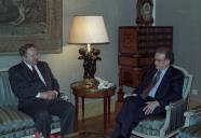 Audiência concedida pelo Presidente da República, Jorge Sampaio, ao Comissário da Expo-98, José de Melo Torres Campos, a 13 de fevereiro de 1997