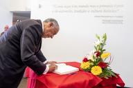 O Presidente da Republica Marcelo Rebelo de Sousa preside, no Centro de Interpretação da Batalha de Aljubarrota em Porto de Mós, à sessão de abertura do 1.º Encontro da Fundação Batalha de Aljubarrota, 13 de novembro de 2018  