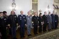 O Presidente da República e Comandante Supremo das Forças Armadas, Marcelo Rebelo de Sousa, confere posse ao Chefe do Estado-Maior da Força Aérea (CEMFA), General Piloto Aviador Joaquim Manuel Nunes Borrego, numa cerimónia no Palácio de Belém, a 26 de fevereiro de 2019