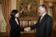 Audiência concedida pelo Presidente da República, Aníbal Cavaco Silva, à Comissária Europeia para a Política de Defesa do Consumidor, Meglena Kuneva, a 11 de abril de 2008