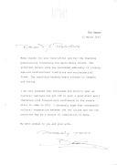 Carta da Rainha Beatriz da Holanda agradecendo [o Presidente da República, Jorge Sampaio] pela sua carta e pela oferta das publicações sobre a Igreja de Santa Maria e manifestando a sua satisfação pelo decurso das inaugurações em Roterdão e no Porto, como capitais da Cultura, esperando que o sucesso da cooperação cultural entre as duas cidades e os dois países seja "fonte de inspiração para muitos".