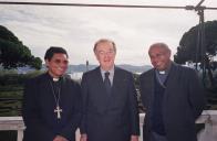 O Presidente da República, Jorge Sampaio, oferece um almoço em honra dos Bispos D. Ximenes Belo e D. Basílio do Nascimento, no Palácio Nacional de Belém, a 10 de novembro de 2000