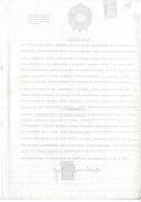 Certidão para contagem de tempo de serviço, para efeitos de aposentação, em nome do ex-presidente da República, Almirante Américo Deus Rodrigues Tomaz, passada pela Secretaria-Geral da Presidência da República.