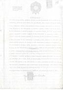 Certidão para contagem de tempo de serviço, para efeitos de aposentação, em nome do ex-presidente da República, Almirante Américo Deus Rodrigues Tomaz, passada pela Secretaria-Geral da Presidência da República.