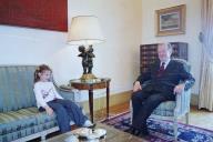 Encontro do Presidente da República, Jorge Sampaio, com várias mulheres jovens, no Palácio de Belém, a 14 de março de 2003