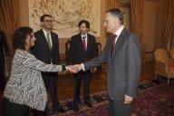 O Presidente da República, Aníbal Cavaco Silva, recebe em audiência a Direção da Federação Nacional das Associações Juvenis, a 7 de janeiro de 2016
