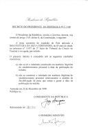 Decreto que revoga, por indulto, a pena acessória de expulsão do País aplicada a Boaventura da Silva Fernandes, de 43 anos de idade, no processo nº 15/97 do 2º Juízo do Tribunal do Círculo do Funchal.