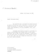 Carta do Presidente da República, Ramalho Eanes, dirigida ao Governador-Geral da Austrália, Sir Ninian Stephen, por ocasião da visita do Presidente do Governo Regional da Madeira aquele país, a convite das comunidades portuguesas ali radicadas, e aproveitando para endereçar convite para uma visita oficial a Portugal.