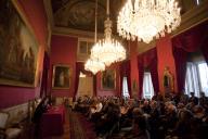 Maria Cavaco Silva assiste, no Palácio Nacional da Ajuda, à sessão de lançamento do livro intitulado “Faiança Portuguesa - Séculos XVIII-XIX - Colecção Pereira de Sampaio”, a 14 de abril de 2009