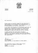 Carta do Presidente da República da África do Sul, F.W. De Klerk, dirigida ao Presidente da República de Portugal, Mário Soares, agradecendo o apoio demonstrado e as palavras de encorajamento no seu propósito de instituir uma sociedade mais justa baseada na igualdade de direitos humanos e políticos e de conseguir a paz e a estabilidade para todos os cidadãos do seu país.