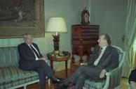 Audiência concedida pelo Presidente da República, Jorge Sampaio, ao Presidente do Grupo Mello, José Manuel de Mello, a 9 de outubro de 1997