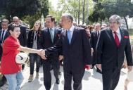 O Presidente da República Marcelo Rebelo de Sousa  preside, no Campo Grande em Lisboa, à cerimónia de inauguração do Jardim Mário Soares, em homenagem ao antigo Presidente da República falecido em janeiro de 2017, a 25 de abril de 2008

