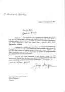 Carta do Presidente da República, Jorge Sampaio, dirigida ao Rei D. Juan Carlos I de Espanha, reiterando o convite para que o Príncipe das Astúrias efetue uma visita oficial a Portugal, ainda no decorrer do ano de 2003, em data de melhor conveniência a acordar pelos canais diplomáticos habituais.