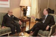 Audiência concedida pelo Presidente da República, Jorge Sampaio, ao Marechal Francisco da Costa Gomes, a 16 de novembro de 1998
