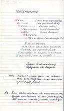 Carta manuscrita de cidadão nascido em Cabo Verde e refugiado de Angola, residente na Cova da Piedade, manifestando o seu apoio ao General Ramalho Eanes e incluindo, em anexo, um "Testemunho" de dedicatória, tendo por base das letras dos apelidos Ramalho e Eanes.