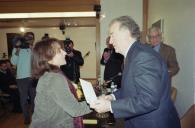 O Presidente da República, Jorge Sampaio, preside à Cerimónia de entrega dos Prémios do Pen Clube, na Sociedade Portuguesa de Autores, a 28 de janeiro de 2004