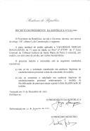 Decreto que reduz, por indulto, em dois anos de prisão, por razões humanitárias, a pena residual de prisão aplicada a Valdemar Morais Magalhães, de 71 anos de idade, no processo nº 475/99 do 1º Juízo Criminal do Tribunal Judicial de Santa Maria da Feira.