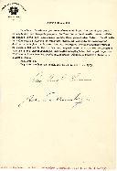 Decreto de nomeação de Albino Soares Pinto dos Reis Júnior, Manuel Rodrigues Júnior, António de Oliveira Salazar, Luiz Alberto de Oliveira, Aníbal de Mesquita Guimarães, José Caeiro da Mata, Duarte Pacheco, Armindo Rodrigues Monteiro, Gustavo Cordeiro Ramos e Sebastião Garcia Ramires, respetivamente, nos cargos de Ministros do Interior, Justiça e dos Cultos, Finanças, Guerra, Marinha, Negócios Estrangeiros, Obras Públicas e Comunicações, Colónias, Instrução Pública e Comércio, Indústria e Agricultura. 