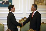 Audiência concedida pelo Presidente da República, Aníbal Cavaco Silva, a representantes de Tribunais de Contas e de entidades fiscalizadoras e de controlo da Europa, América Latina e Caraíbas, que participam na V Conferência EUROSAI-OLACEFS, a 10 de maio de 2007