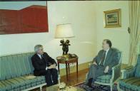 Audiência concedida pelo Presidente da República, Jorge Sampaio, ao Governador Civil de Leiria, Prof. Carlos André, a 17 de janeiro de 2002