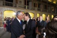 O Presidente da República Marcelo Rebelo de Sousa condecora uma personalidade e três instituições numa cerimónia realizada no antigo Picadeiro Real do Museu Nacional dos Coches em Belém, Lisboa, a 27 julho 2016