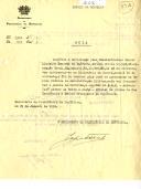 Guia de Marcha n.º 3309 da Secretaria da Presidência da República, relativa ao Capitão do S.A.M. António José Álvaro da Silva e Costa, Oficial às ordens do Presidente da República, para se apresentar no Ministério da Guerra a fim de receber guia para apresentação na escola Prática de Administração Militar, onde vai frequentar a escola de recrutas. 