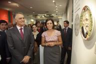 O Presidente da República e Senhora de Aníbal Cavaco Silva inauguram a exposição "Loures no despertar da República", patente na Galeria Municipal Vieira da Silva, no Parque da Cidade, em Loures, no âmbito das Comemorações do centenário da Implantação da República Portuguesa, a 4 de outubro de 2010