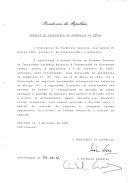 Decreto de ratificação do Acordo entre os Estados Membros da Comunidade Europeia relativo à Transmissão de Processos Penais, aprovado, pela Resolução da Assembleia da República n.º 38/94, em 10 de março de 1994, com formulação de declaração interpretativa relativa ao art.º 5.º e à expressão "recolher as observações das pessoas em causa".  