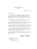 Carta  da Presidente da República das Filipinas, Corazon Aquino, dirigida ao Presidente da República, Mário Soares, agradecendo a sua honrosa presença na Conferência Internacional sobre Democracias recém-restauradas em Manila e também o convite que lhe dirigiu para uma visita oficial a Portugal, lamentando não poder aceitar de imediato devido a assuntos urgentes de Estado que a preocupam.