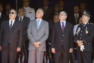 O Presidente da República, Aníbal Cavaco Silva, participa na cerimónia comemorativa do Dia da Polícia de Segurança Pública, na Praça do Império (junto ao Mosteiro dos Jerónimos), a 2 de julho de 2009