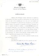 Alvará de nomeação, como vogais do Conselho da Ordem do Império, o Contra-Almirante Manuel Maria Sarmento Rodrigues, o Dr. José Coelho de Almeida Cotta, o Coronel António Jorge da Silva Sebastião e o Dr. Nuno Álvares Duarte Matias Ferreira, em substituição do Tenente Coronel Ricardo Vaz Monteiro, do Dr. João da Costa Freitas, do Coronel António José Caria e do Capitão de Mar e Guerra João de Figueiredo. 