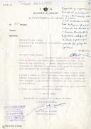 Ofício n.º 416 da Superintendência dos Serviços da Armada do Ministério da Marinha, endereçado ao Secretário da Presidência da República, informando que o 1.º Tenente Carlos Benvindo dos Reis da Fonseca, para satisfazer as condições de promoção, necessita de 365 dias de embarque e 500 horas de navegação, solicitando que seja indicada a forma de realizar os seus tirocínios.