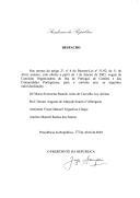 Despacho que nomeia como vogais Comissão Organizadora das Comemorações do Dia de Portugal, de Camões e das Comunidades Portuguesas, para o ano de 2003, a Dr.ª Maria Simonetta Bianchi Aires de Carvalho Luz Afonso, o Prof. Doutor Augusto de Athayde Soares d´Albergaria, o Almirante Victor Manuel Trigueiros Crespo e António Manuel Ramos dos Santos.