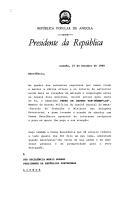 Carta do Presidente da República Popular de Angola, José Eduardo dos Santos, dirigida ao Presidente da República, Mário Soares, apresentando Pedro de Castro Van-Dunem "Loy", membro do Bureau Político do Comité Central do MPLA - Partido do Trabalho e Ministro das Relações Exteriores de Angola, enviado a Portugal com a incumbência de abordar com o presidente português "assuntos de interesse recíproco", solicitando que lhe seja dado inteiro crédito em tudo o que por ele for dito em nome do presidente angolano.