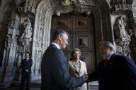 Deslocação do Presidente da República, Aníbal Cavaco Silva, ao Mosteiro dos Jerónimos por ocasião da cerimónia de entrega do Prémio Camões ao escritor António Lobo Antunes, a 25 de julho de 2008