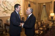 O Presidente da República Marcelo Rebelo de Sousa recebe, em audiência no Palácio de Belém, Devin Nunes, Ken Calvert e George Holding congressistas norte-americanos, a 6 de abril de 2008
