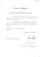 Decreto que revoga, por indulto, a pena acessória de expulsão do País, aplicada a Arcádio da Silva, no Procº nº 1157/92 do Tribunal de Círculo do Barreiro.