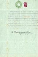 Certificado passado pelo Chefe dos Serviços de Expediente e Estatística da Casa Pia de Lisboa, depois de consultado o respetivo registo biográfico, confirmando que o aluno Armando Garcia fez, em 19 de julho de 1930, o exame do Ensino Primário Elementar de 2º grau, tendo sido aprovado.