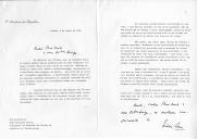 Carta do Presidente da República, Mário Soares, endereçada ao Presidente do Conselho de Estado da República da Guiné-Bissau, João Bernardo Vieira, manifestando a sua preocupação face a notícias sobre recentes acontecimentos e "indícios de alterações" ao tradicional caráter moderado da política adotada pelos governantes daquele país, e referindo "a recente expulsão, decretada pelas autoridades da Guiné-Bissau, de um jornalista português".