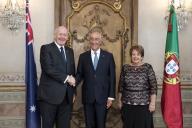 O Presidente da República Marcelo Rebelo oferece um jantar, no Palácio Nacional de Queluz, em honra do Governador-Geral da Austrália, Peter Cosgrove, que se encontra em visita a Portugal, a 5 de julho de 2018