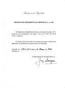 Decreto que fixa o dia 13 de junho de 1999 para a eleição dos deputados ao Parlamento Europeu eleitos em Portugal.