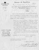 Ofício nº 1.247 do chefe de Gabinete do Ministro do Ultramar, Eudoro Pamplona Côrte-Real, dirigida ao Chefe da Casa Militar do Presidente da República, transcrevendo o texto constante do ofício nº 257/162, de 10 de junho de 1953, do Governo de S.Tomé e Príncipe, informando da construção de um pavilhão de infeto-contagiosos naquela província ao qual será dado o nome de "Pavilhão D. Berta Craveiro Lopes".
