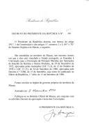 Decreto que estende ao território de Macau as Emendas à Convenção para a Prevenção da Poluição Marinha por Operações de Imersão de Detritos e Outros Produtos, de 29 de dezembro de 1972, aprovadas pelas Resoluções LDC 5 (3), de 12 de outubro de 1978 e LDC 12 (5), de 24 de setembro de 1980.