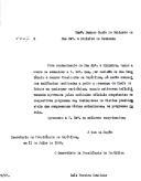 Minuta de ofício n.º 4823-8 do Secretário da Presidência da República, Luís Pereira Coutinho, dirigido ao Chefe de Gabinete do Ministro da Economia, dando a conhecer que "por decisão de Sua Excelência o Senhor Presidente da República, só serão concedidas audiências destinadas a pedir a presença do Chefe de Estado em quaisquer cerimónias" após aprovação definitiva dos respetivos programas das visitas presidenciais.